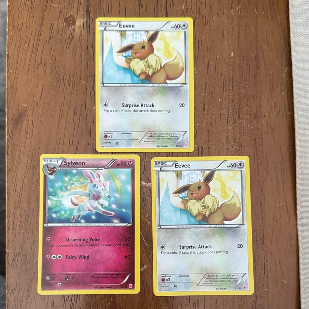 Pokemon Trading Cards - Yellow and Red